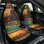 Afro Christmas in Kenya Safari Car Seat Cover Black Santa Riding Cape Buffalo - African Pride