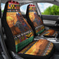 Afro Christmas in Kenya Safari Car Seat Cover Black Santa Riding Cape Buffalo - African Pride