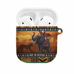 Kenya Safari Christmas AirPods Case Black Santa Riding Elephant - Heri ya Krismasi