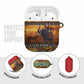 Kenya Safari Christmas AirPods Case Black Santa Riding Elephant - Heri ya Krismasi