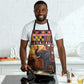 Kenya Safari Christmas Apron Black Santa Riding Elephant - Heri ya Krismasi