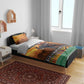 Afro Christmas in Kenya Safari Bedding Set Black Santa Riding Elephant - African Pride