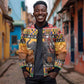 Afro Christmas in Kenya Safari Bomber Jacket Black Santa Riding Elephant - African Pride