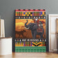 Afro Christmas in Kenya Safari Canvas Wall Art Black Santa Riding Elephant - African Pride