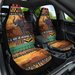 Afro Christmas in Kenya Safari Car Seat Cover Black Santa Riding Elephant - African Pride