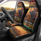 Afro Christmas in Kenya Safari Car Seat Cover Black Santa Riding Elephant - African Pride