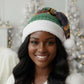 Afro Christmas in Kenya Safari Christmas Santa Hat Black Santa Riding Elephant - African Pride