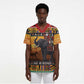 Kenya Safari Christmas Scrub Top Black Santa Riding Elephant - Heri ya Krismasi - African Pride