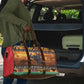 Kenya Safari Christmas Travel Bag Black Santa Riding Elephant - Heri ya Krismasi