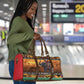 Kenya Safari Christmas Travel Bag Black Santa Riding Elephant - Heri ya Krismasi
