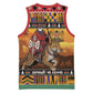 Afro Christmas in Kenya Safari Basketball Jersey Black Santa Riding Leopards LT15