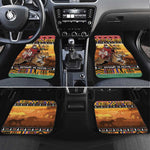 Afro Christmas in Kenya Safari Car Mats Black Santa Riding Leopards - African Pride