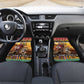 Afro Christmas in Kenya Safari Car Mats Black Santa Riding Leopards - African Pride