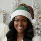 Afro Christmas in Kenya Safari Christmas Santa Hat Black Santa Riding Leopards - African Pride