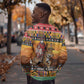 Afro Christmas in Kenya Safari Sweatshirt Black Santa Riding Leopards - African Pride