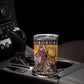 Afro Christmas in Kenya Safari Tumbler Cup Black Santa Riding Leopards - African Pride