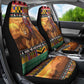 Afro Christmas in Kenya Safari Car Seat Cover Black Santa Riding Lion - African Pride