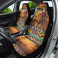 Afro Christmas in Kenya Safari Car Seat Cover Black Santa Riding Lion - African Pride