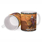 Kenya Safari Christmas Ceramic Mug Black Santa Riding Lion - Heri ya Krismasi