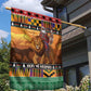 Afro Christmas in Kenya Safari Garden Flag Black Santa Riding Lion - African Pride