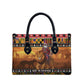 Kenya Safari Christmas Leather Bag Black Santa Riding Lion - Heri ya Krismasi