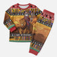 Afro Christmas in Kenya Safari Christmas Pajama Set Black Santa Riding Lion - African Pride