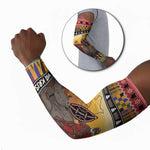 Kenya Safari Christmas Arm Sleeves Black Santa Riding Rhinoceros - Heri ya Krismasi