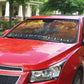 Kenya Safari Christmas Auto Sun Shade Black Santa Riding Rhinoceros - Heri ya Krismasi