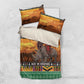 Afro Christmas in Kenya Safari Bedding Set Black Santa Riding Rhinoceros - African Pride