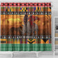 Afro Christmas in Kenya Safari Shower Curtain Black Santa Riding Rhinoceros - African Pride