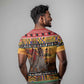 Afro Christmas in Kenya Safari T shirt Black Santa Riding Rhinoceros - African Pride