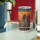 Afro Christmas in Kenya Safari Tumbler Cup Black Santa Riding Rhinoceros - African Pride
