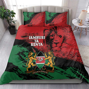 Jamhuri Ya Kenya Bedding Set African Lion - Coat Of Arms