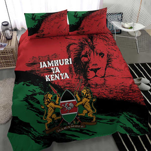 Jamhuri Ya Kenya Bedding Set African Lion - Coat Of Arms