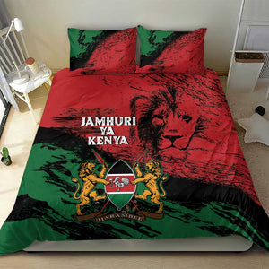 Jamhuri Ya Kenya Bedding Set African Lion - Coat Of Arms