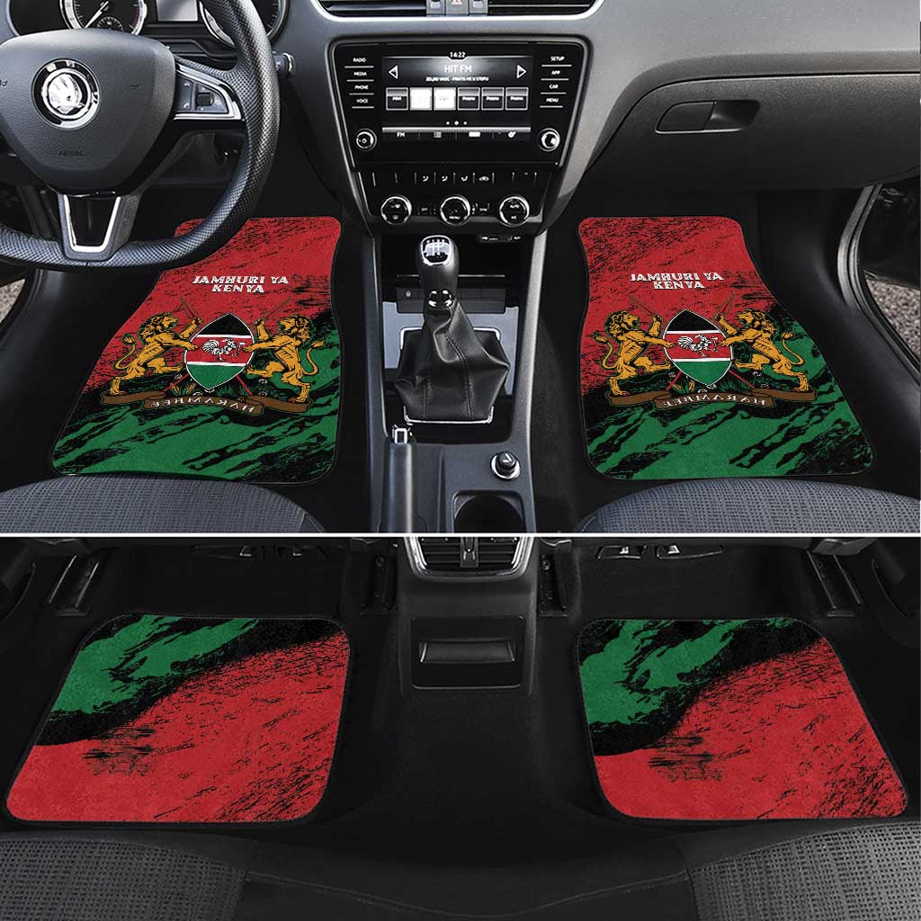 Jamhuri Ya Kenya Car Mats African Lion - Coat Of Arms