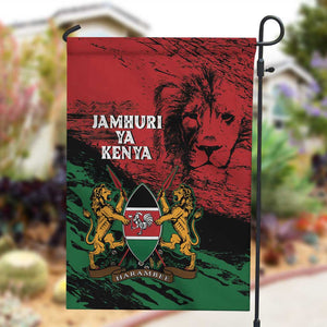 Jamhuri Ya Kenya Garden Flag African Lion - Coat Of Arms