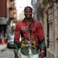 Jamhuri Ya Kenya Long Sleeve Button Shirt African Lion - Coat Of Arms