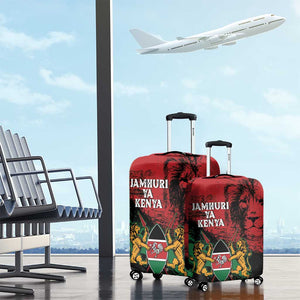 Jamhuri Ya Kenya Luggage Cover African Lion - Coat Of Arms