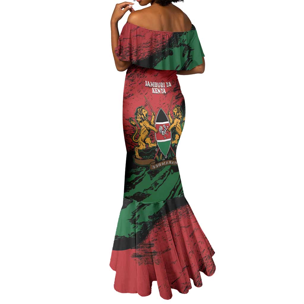 Jamhuri Ya Kenya Mermaid Dress African Lion - Coat Of Arms