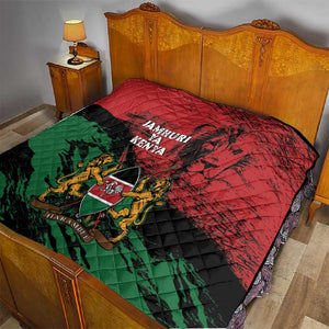 Jamhuri Ya Kenya Quilt African Lion - Coat Of Arms