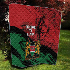 Jamhuri Ya Kenya Quilt African Lion - Coat Of Arms