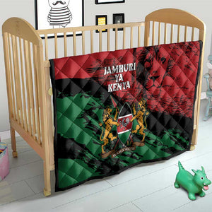 Jamhuri Ya Kenya Quilt African Lion - Coat Of Arms