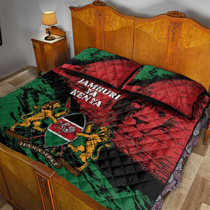 Jamhuri Ya Kenya Quilt Bed Set African Lion - Coat Of Arms