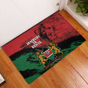 Jamhuri Ya Kenya Rubber Doormat African Lion - Coat Of Arms