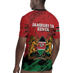 Jamhuri Ya Kenya Rugby Jersey African Lion - Coat Of Arms