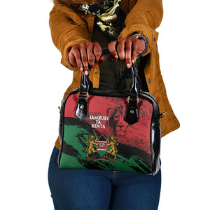 Jamhuri Ya Kenya Shoulder Handbag African Lion - Coat Of Arms