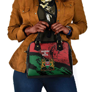 Jamhuri Ya Kenya Shoulder Handbag African Lion - Coat Of Arms