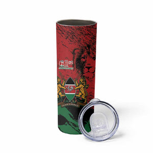 Jamhuri Ya Kenya Skinny Tumbler African Lion - Coat Of Arms