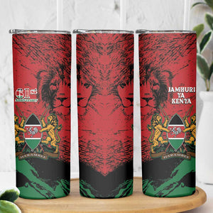 Jamhuri Ya Kenya Skinny Tumbler African Lion - Coat Of Arms